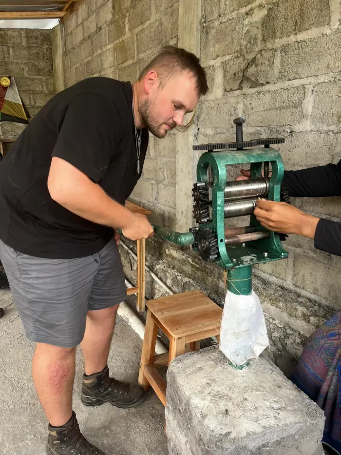 Rolling silver through the mill